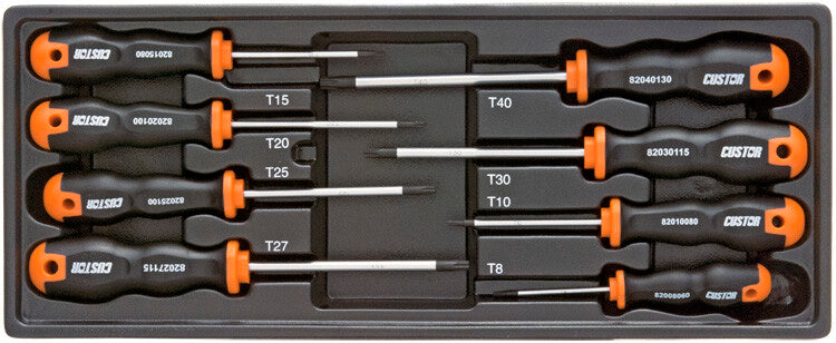 Torx schroevendraaierset 8dlg, soft grip, M-module