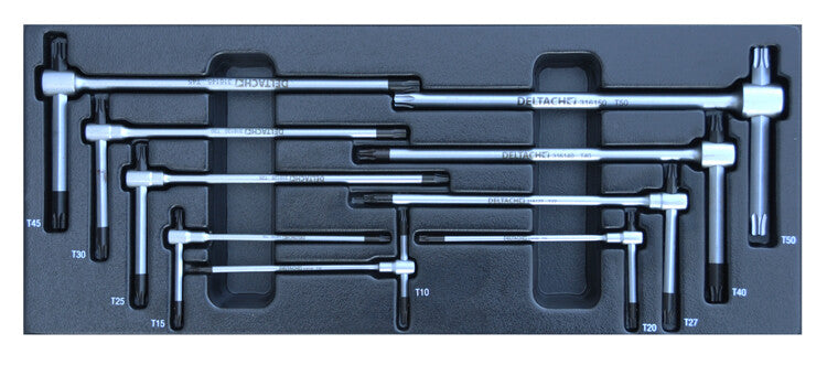 Torx T-Sleutelset, 9dlg, M-module