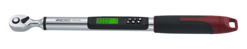 BOXO 3/8" Digitale momentsleutel met hoekverdraaiing 6.8 ~ 135 Nm