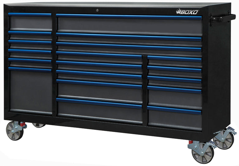 Tool trolley 4XL zwart/blauw