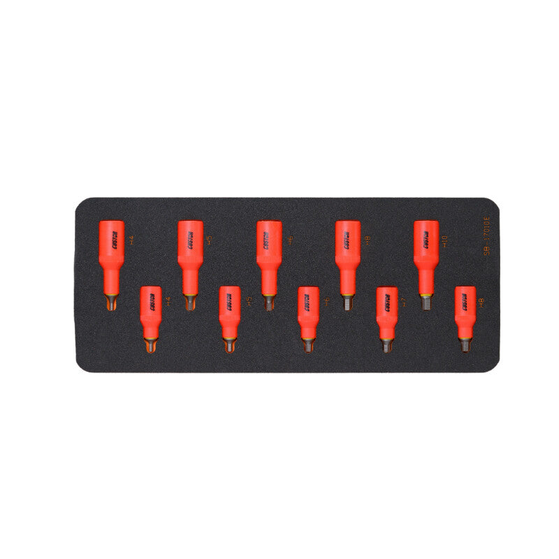 VDE 3/8"+1/2" Doppenset inbus, 10dlg, M-module