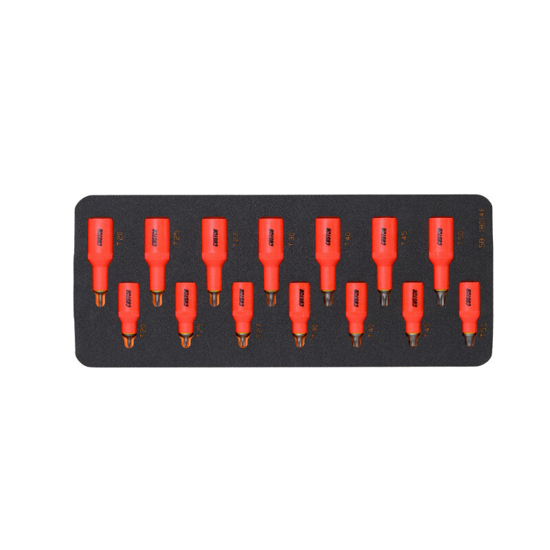 VDE 3/8"+1/2" Doppenset torx, 14dlg, M-module