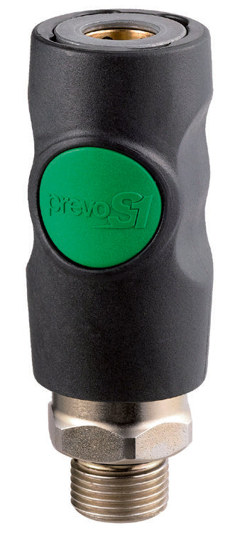 Veiligheidskoppeling 1/2" buitendr EURO (ESI-071153) groen