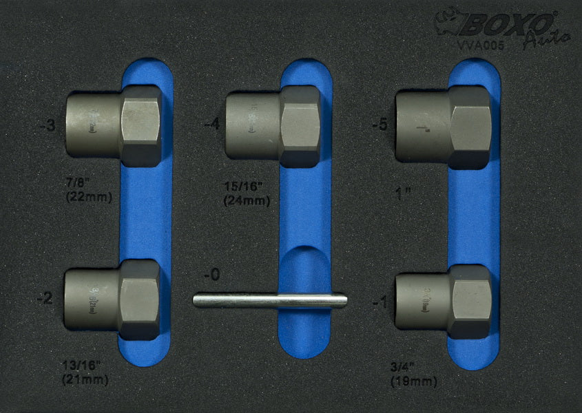 1/2" Set boutverwijderaars 6-dlg.