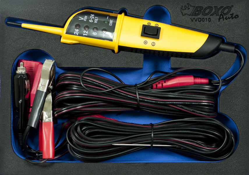 BOXO Auto circuittester met LED-display 6 ~ 24 V