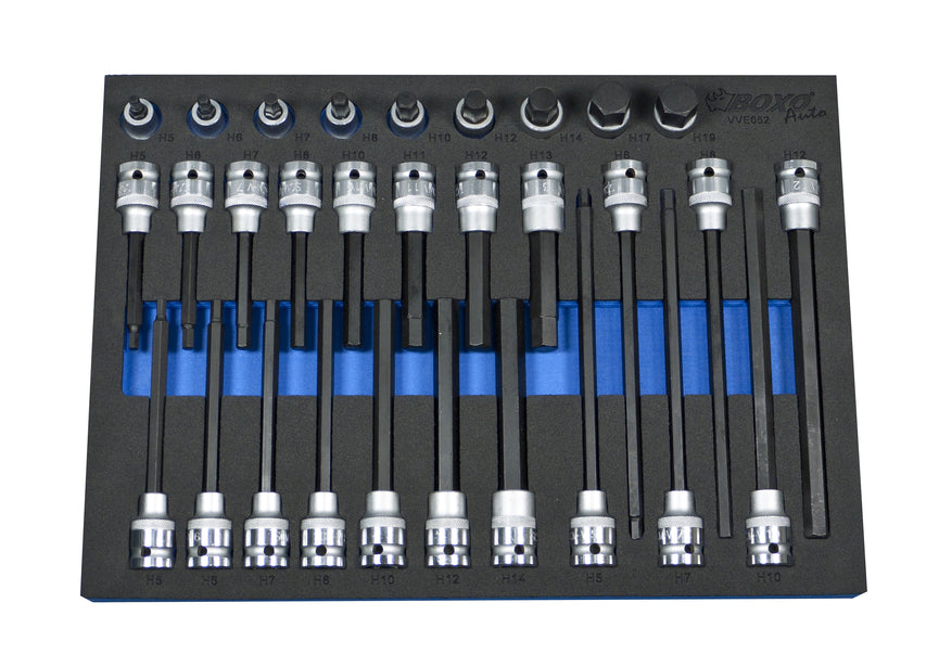 1/2" Inbusbitdopsleutelset 30-Dlg.