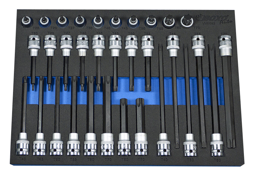 1/2" TX-bitdopsleutelset 32-Dlg.