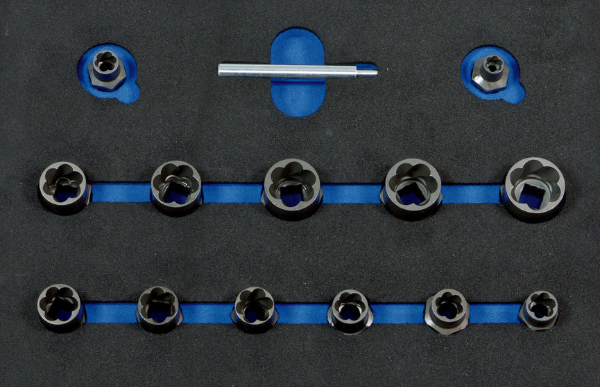 BOXO Set bout- en moerverwijderaars 1/2” 14-dlg.