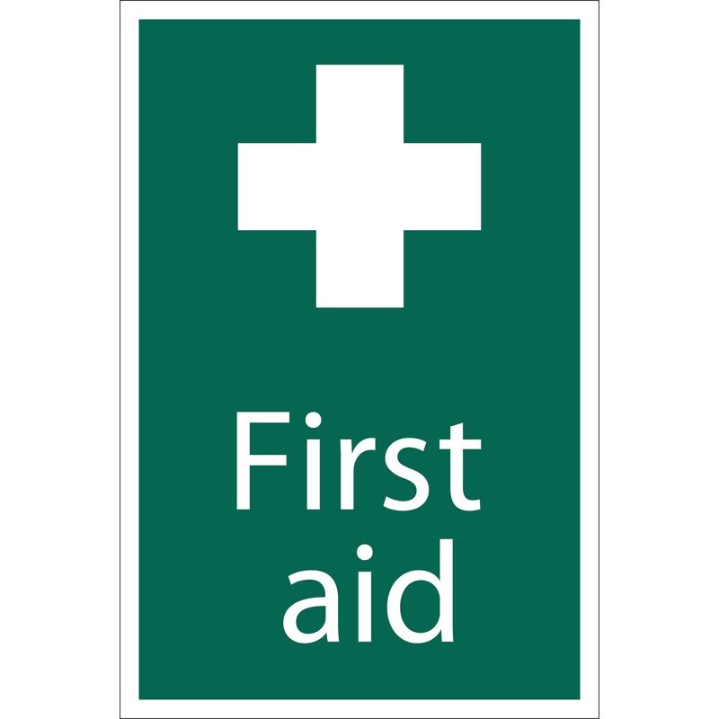 Waarschuwingsbord 'First Aid', 200x300mm