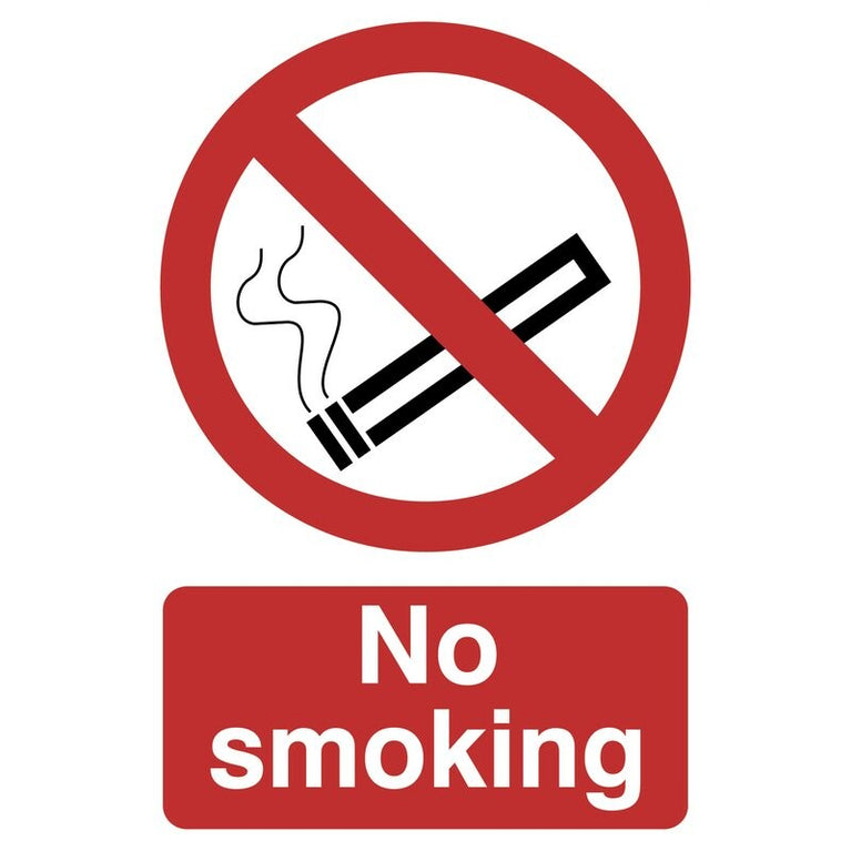 Waarschuwingsbord 'No Smoking', 200x300mm