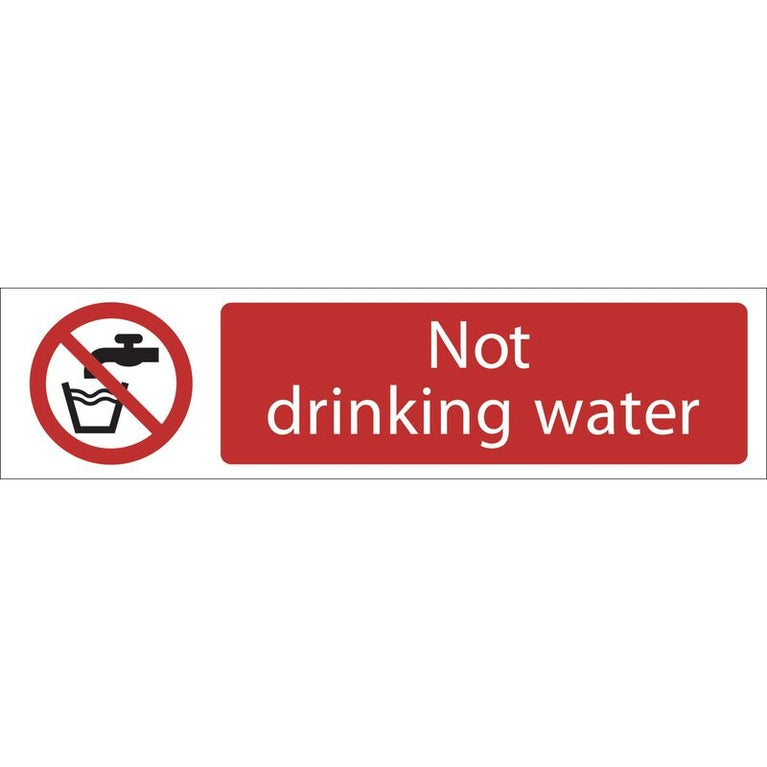 Waarschuwingsbord 'Not Drinking Water'