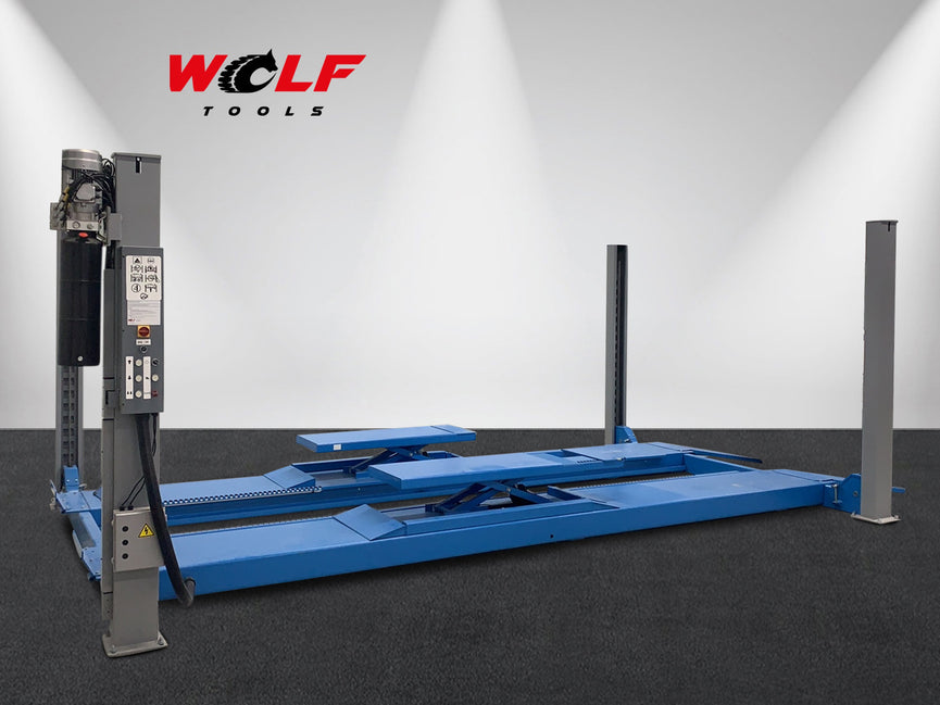Wolf WL455WF 4-Koloms Hefbrug 5500 kg met Wielvrijhefsysteem