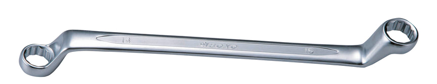 Dubbele ringsleutel diep gebogen 75° - 20x22 mm