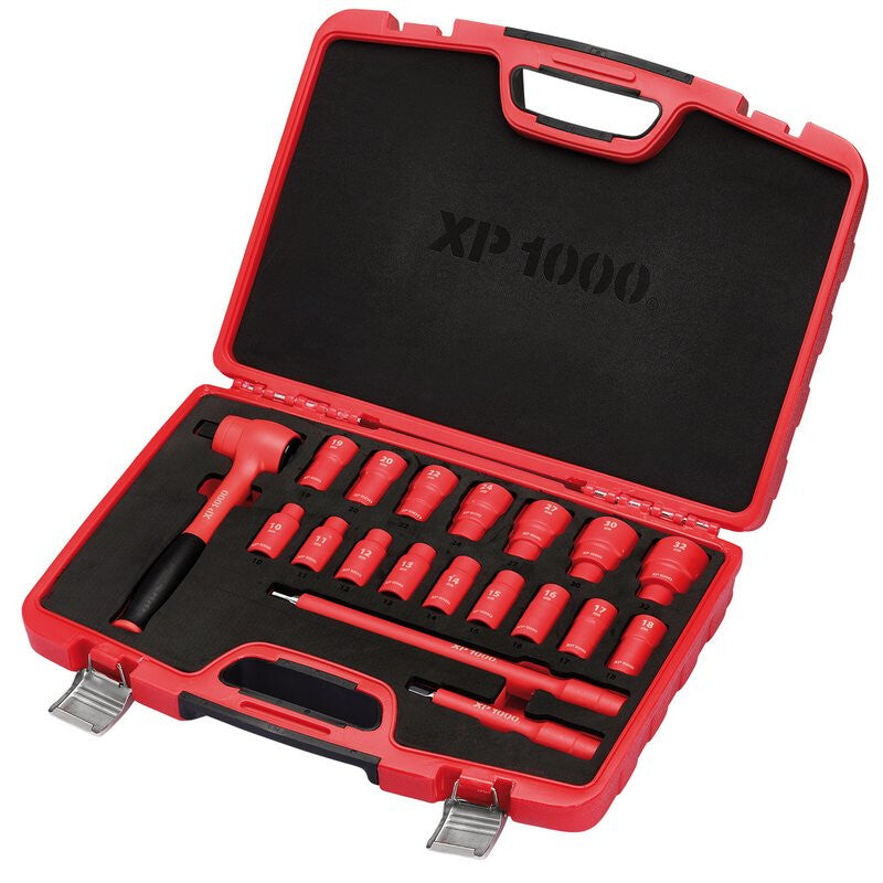 XP1000 1/2" Doppenset, VDE, 19dlg