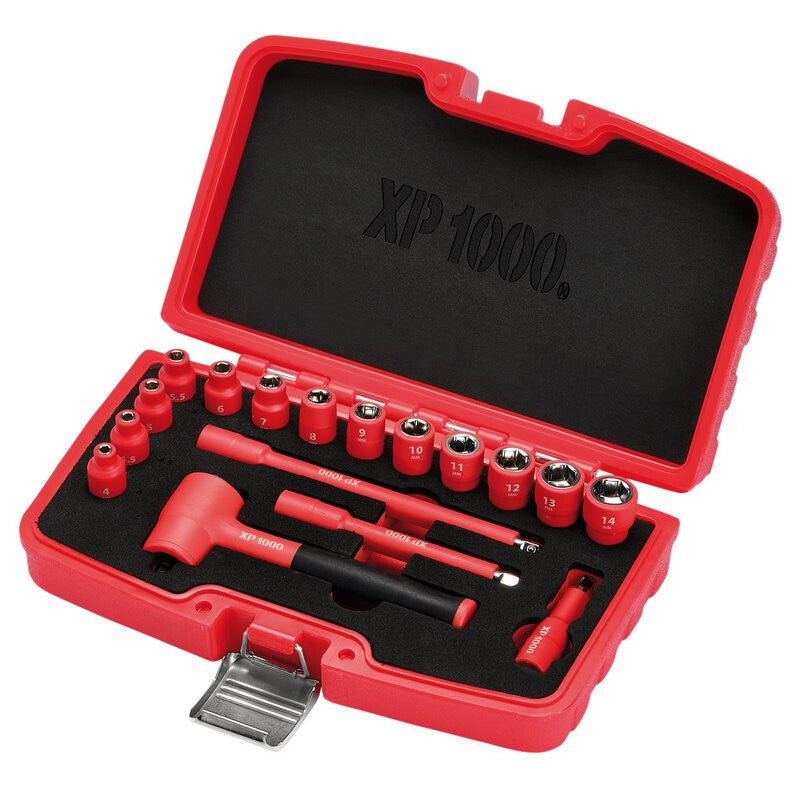 XP1000 1/4" Doppenset, VDE, 17dlg