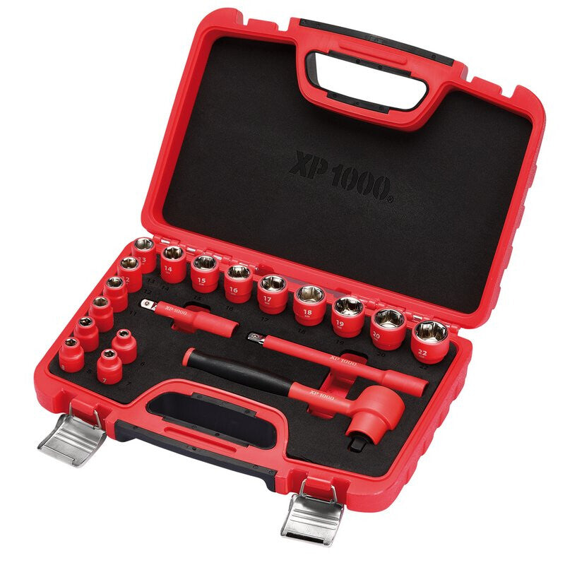 XP1000 3/8" Doppenset, VDE, 19dlg