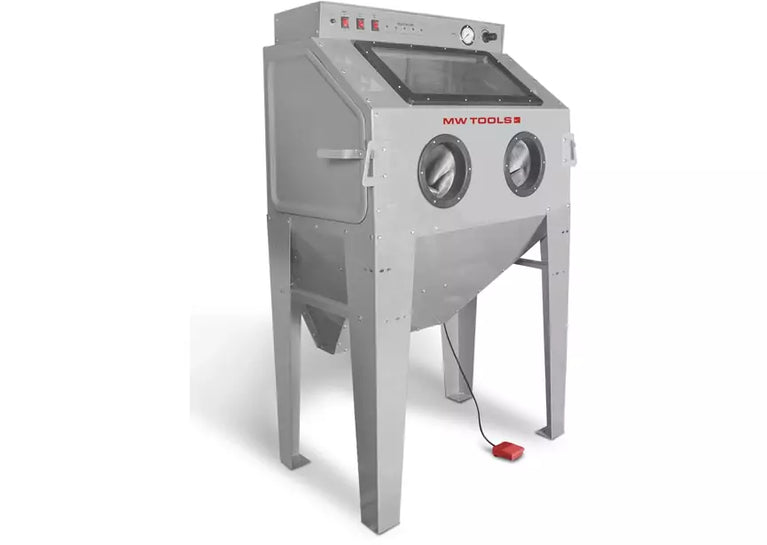 Professionele straalcabine 350 L met afzuiging en handpistool met vaste kop MW Tools